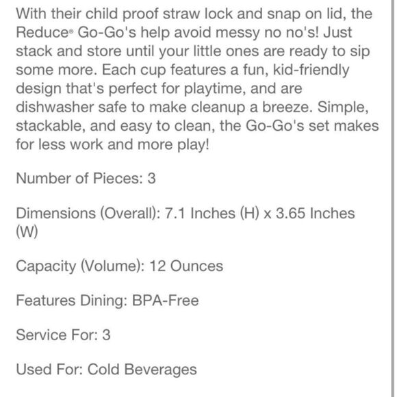 Zak Go-Gos Set of 3 Stackable Color Change Cups - Picture 6 of 8